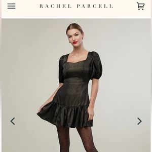New Rachel Parcell- Puff Sleeve Ruffle Dress